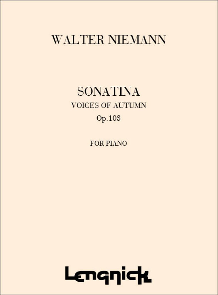 Sonatina - Voices of Autumn Opus 103 Pno